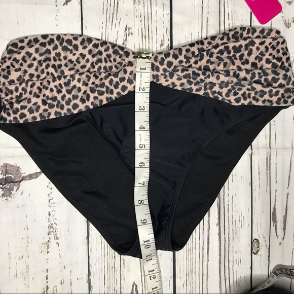 One Shoulder Bikini Top Ruffle animal print - Picture 8 of 13